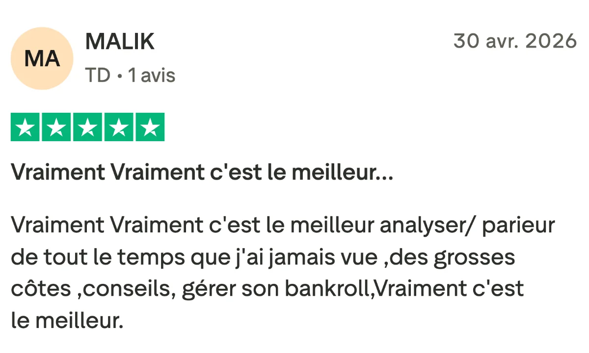 Avis Trustpilot JB Pronostics