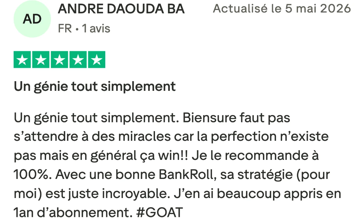 Avis Trustpilot JB Pronostics